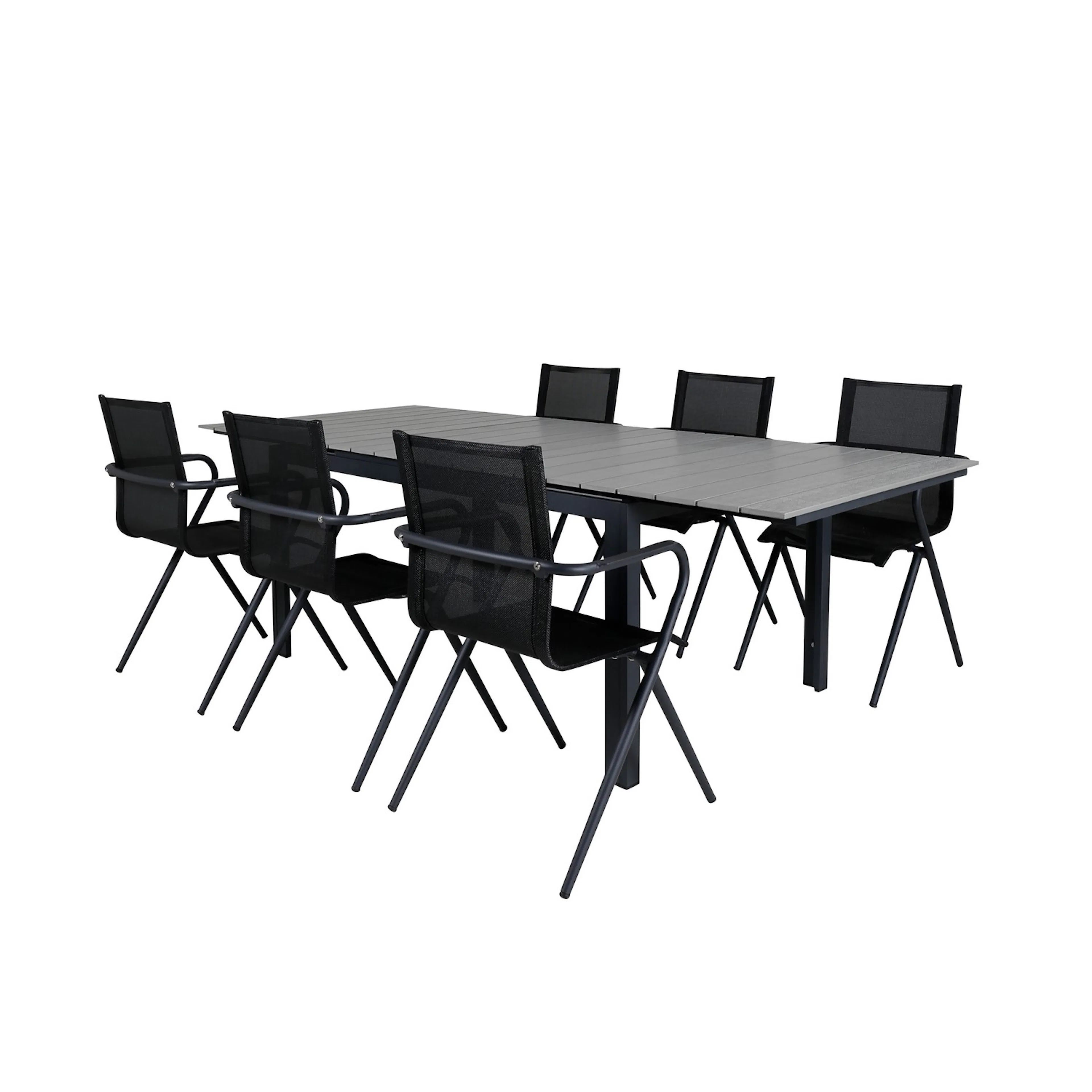 Spisegruppe Venture Home Lova 160 med 6 Aspen Spisestoler