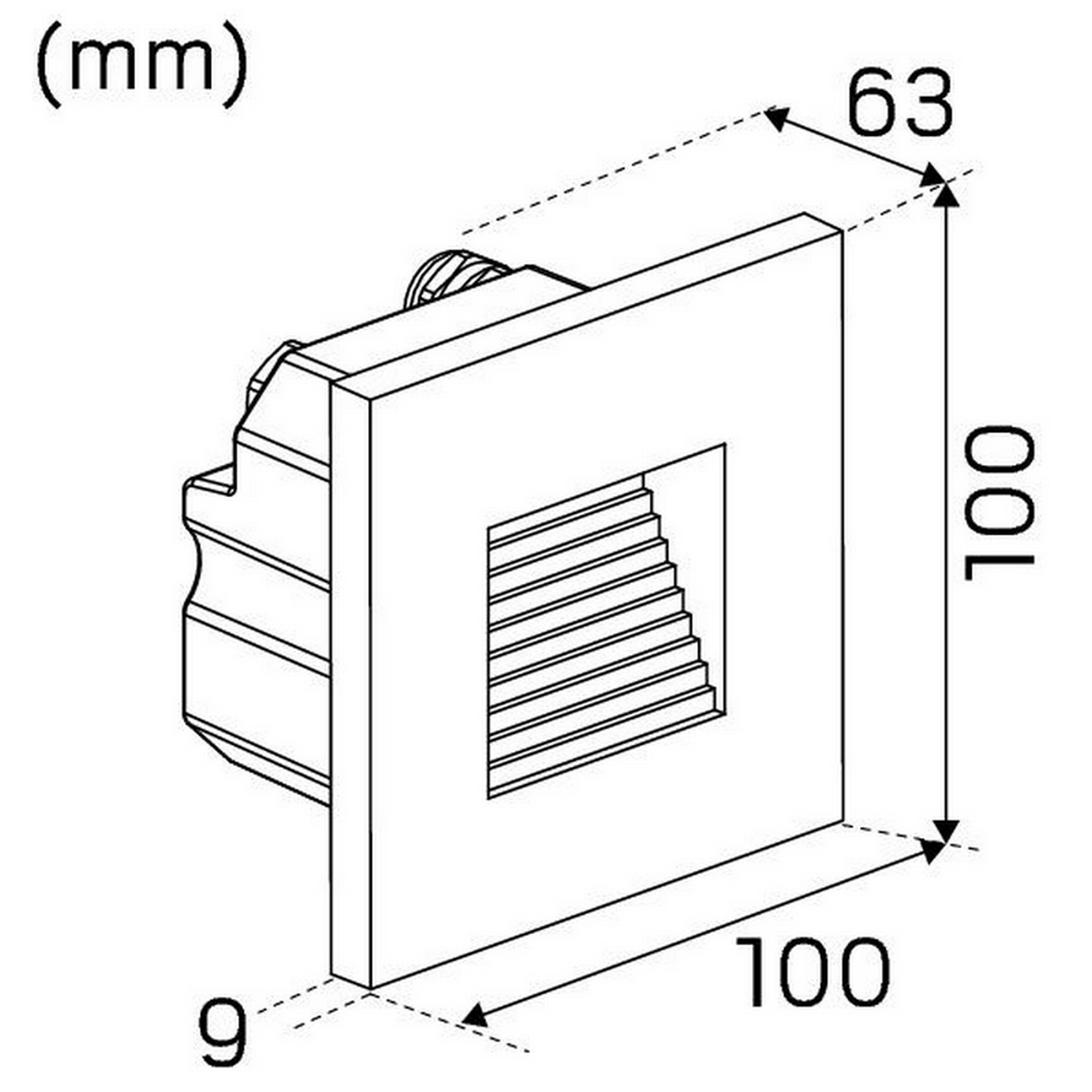 Veggarmatur Hide-a-lite Indicate Multi Antrasitt