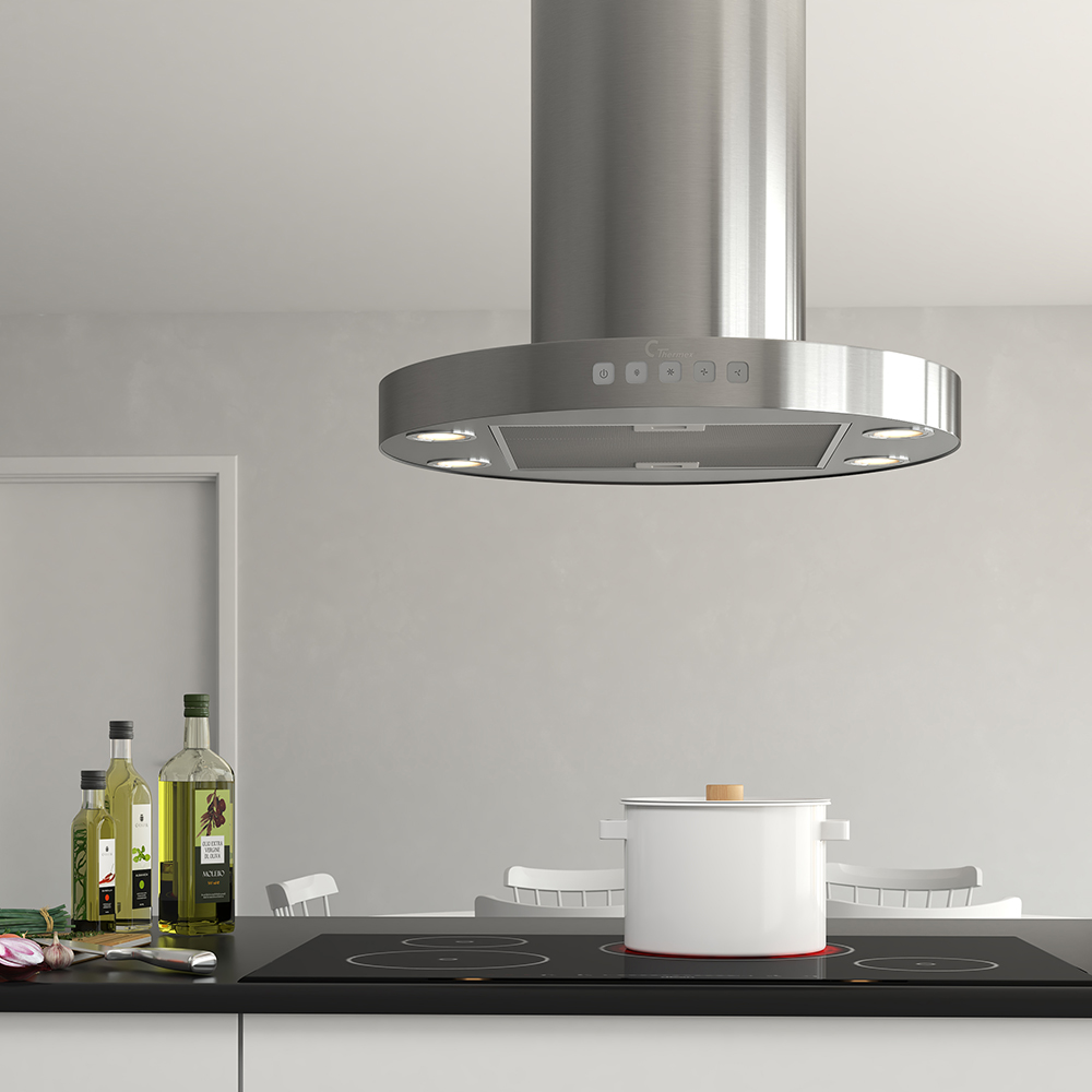 Kjøkkenvifte Thermex Oxford/Decor 501 Rustfri 60