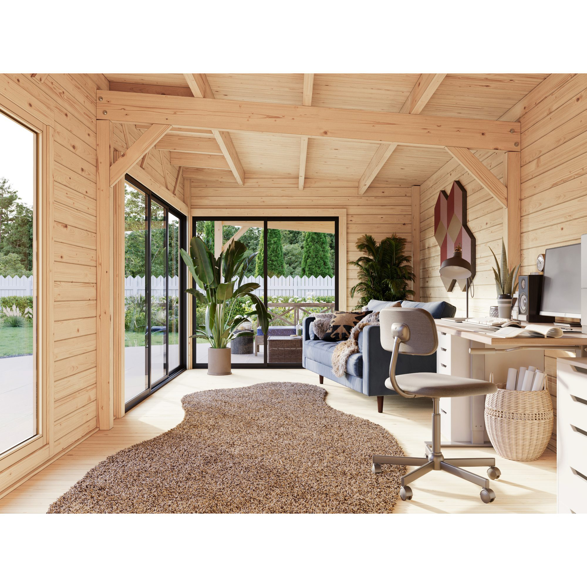 Hagestue Palmako Andrea 30,4 m² Slide Plus (inv. 21,1+7,9 m²)