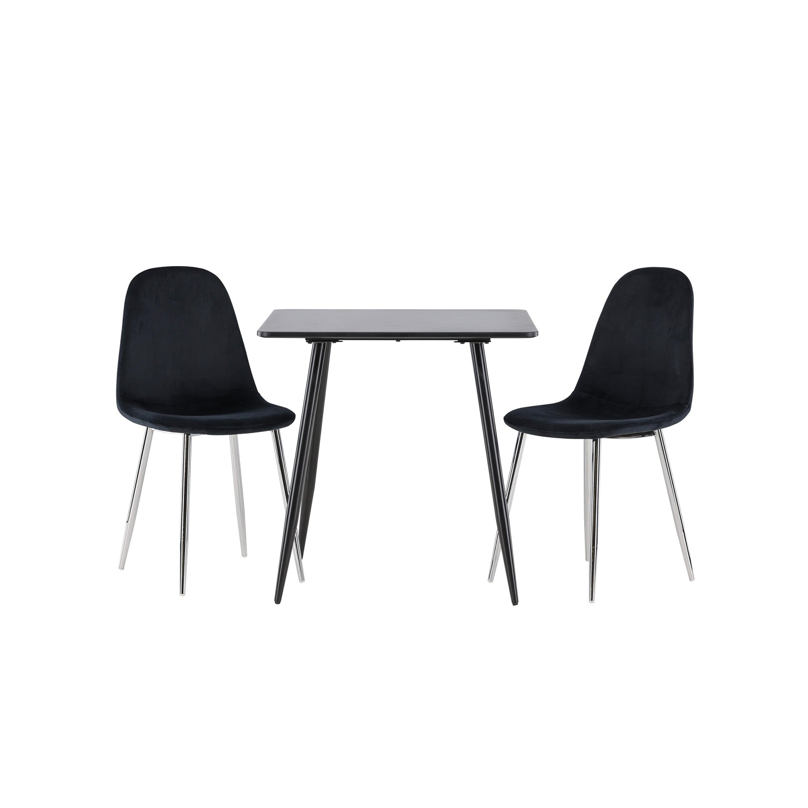Spisegruppe Venture Home Polar 75 med 2 stk Polar Stoler Fløyel