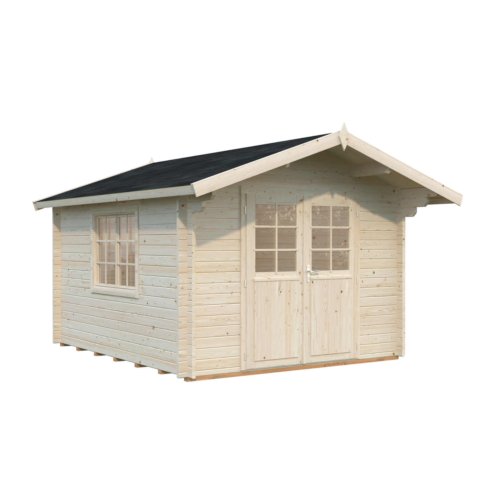 Anneks Palmako Sally 10,2 m2 med Shingel, Papp og Spiker