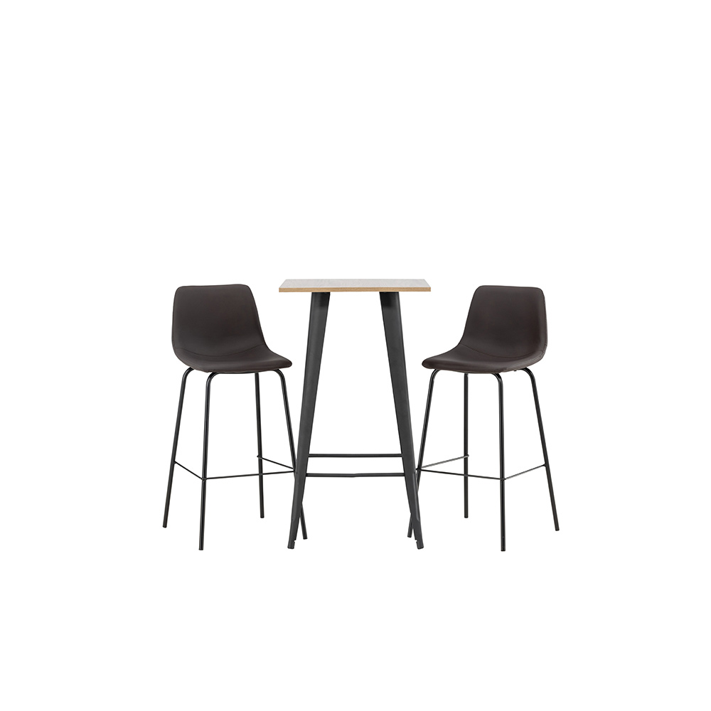 Spisegruppe Venture Home Tempe med 2 stk Alexi Stoler