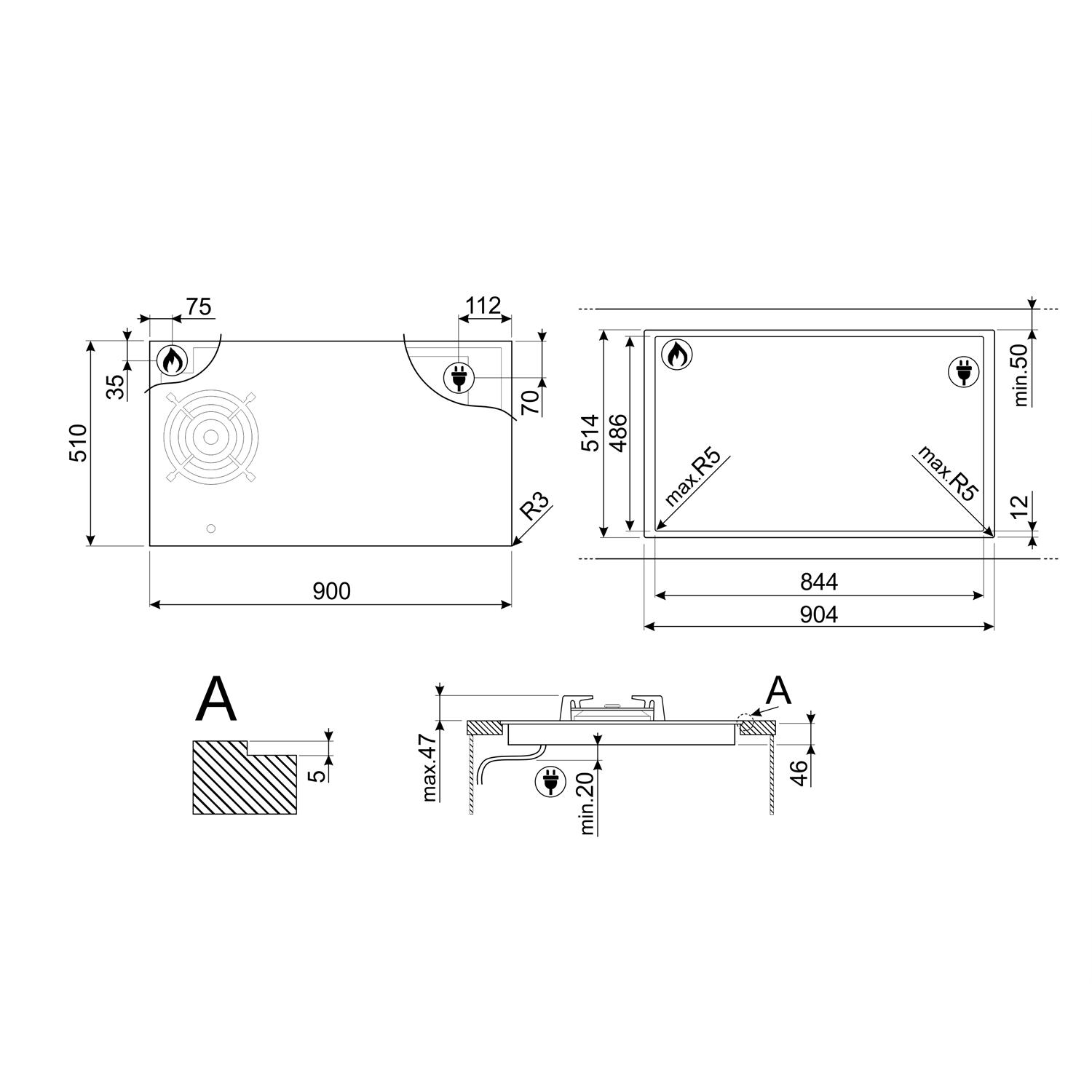 Kombinasjonstopp Smeg Classic PM3953D