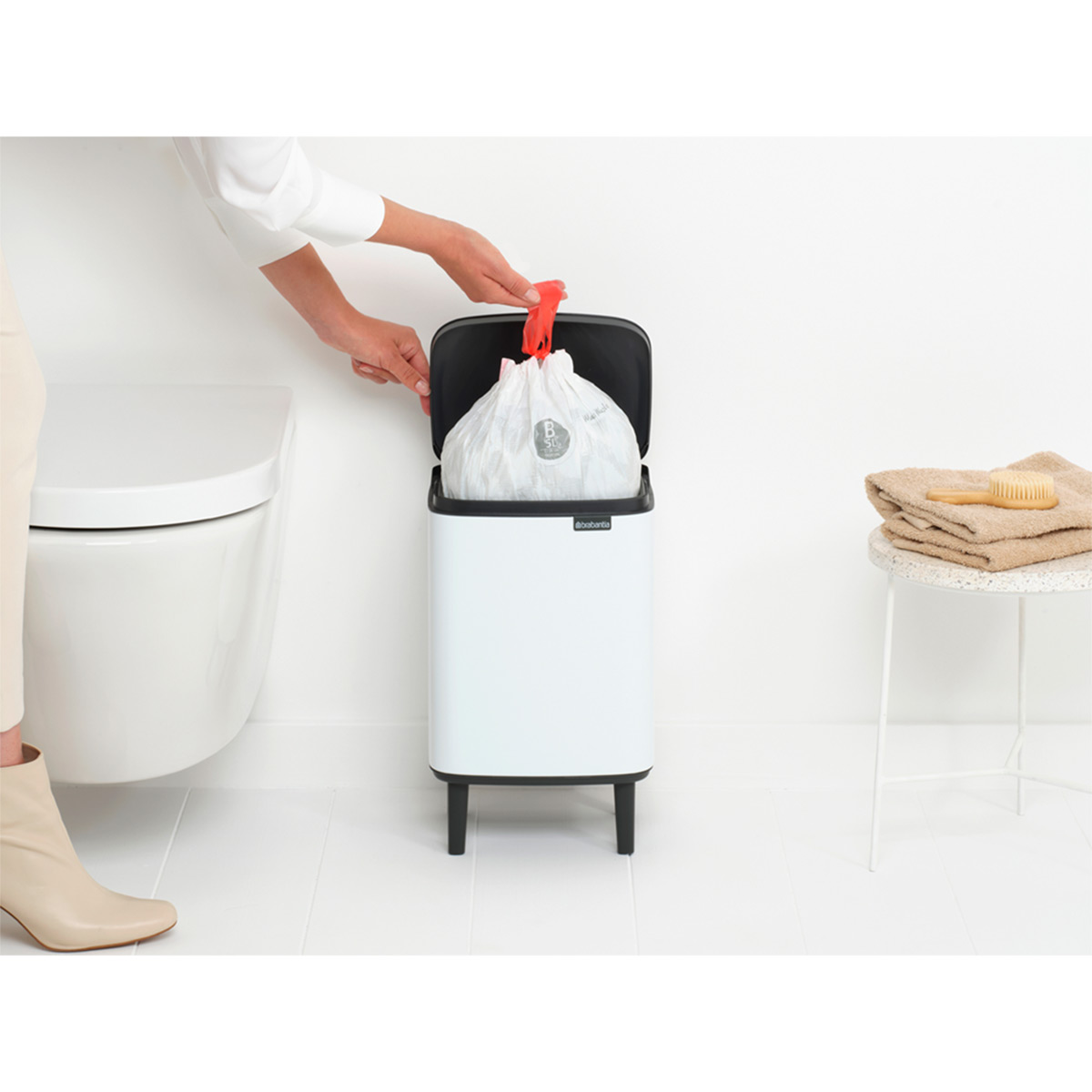 Bo Avfallshink Hög 7L - White Vit