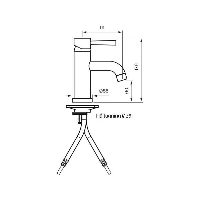 Tvättställsblandare Tapwell EVO 071