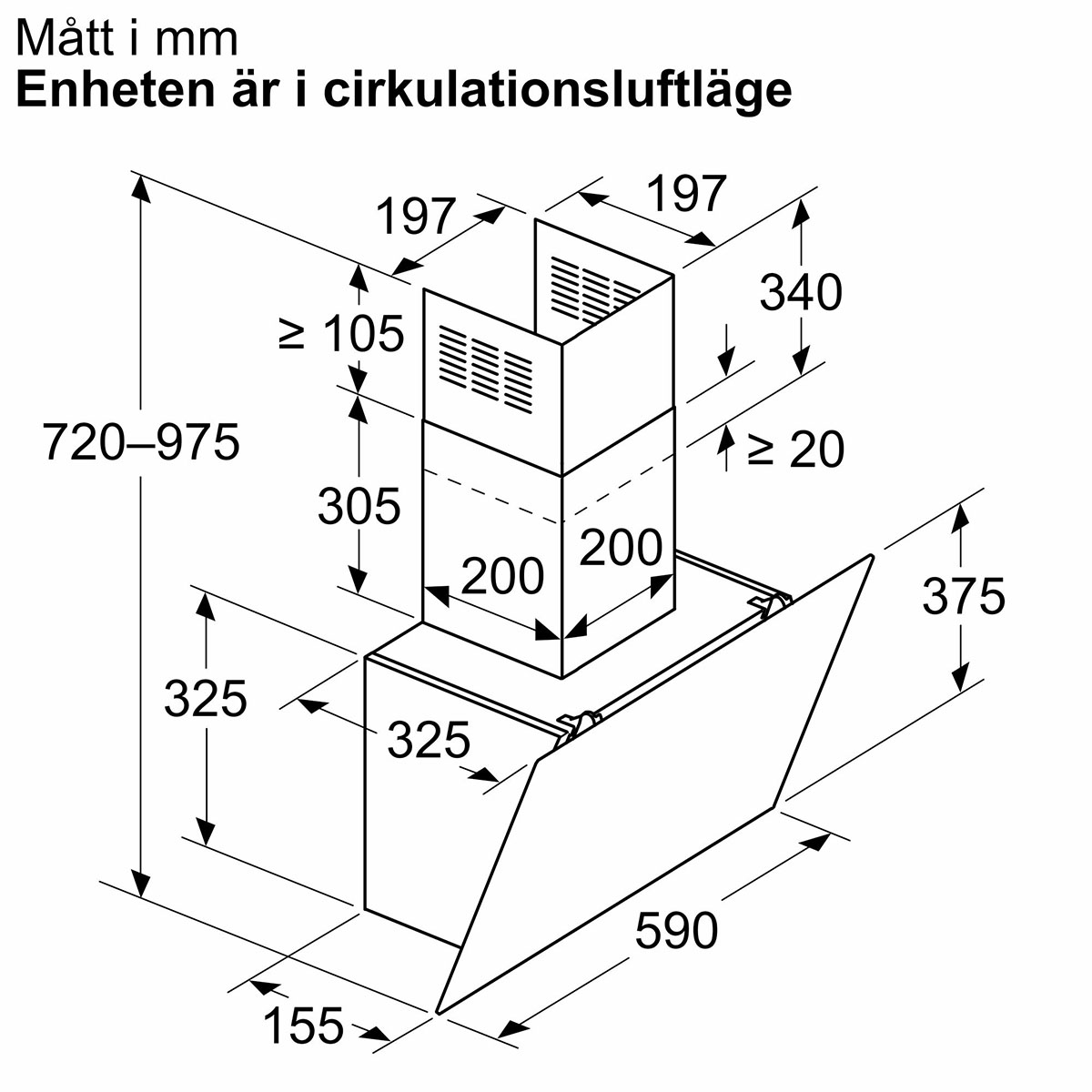 Kjøkkenvifte Bosch Serie 2 DWK
