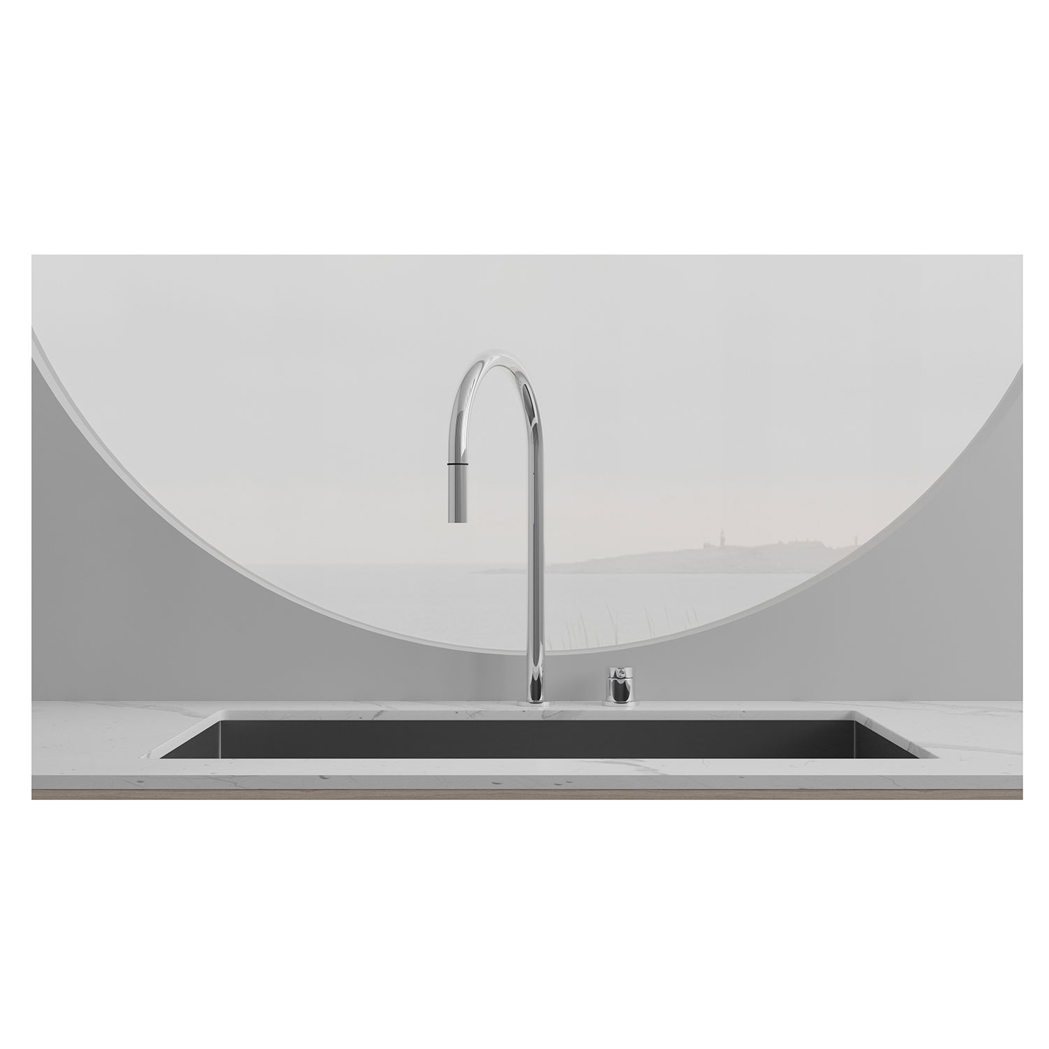 Kjøkkenbatteri Scandtap Steel Harmonized K2P