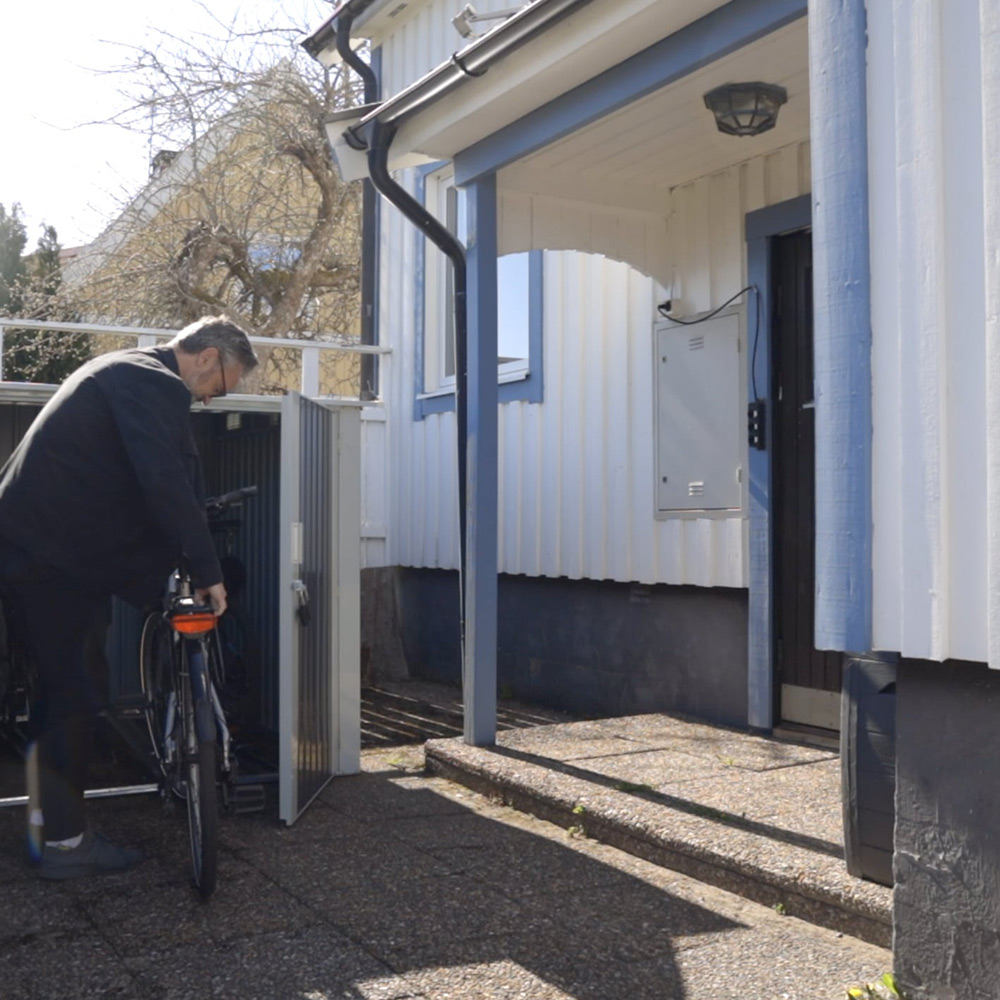 Sykkelskur Metalcraft 4,2m² Låsbart for Utendørsbruk