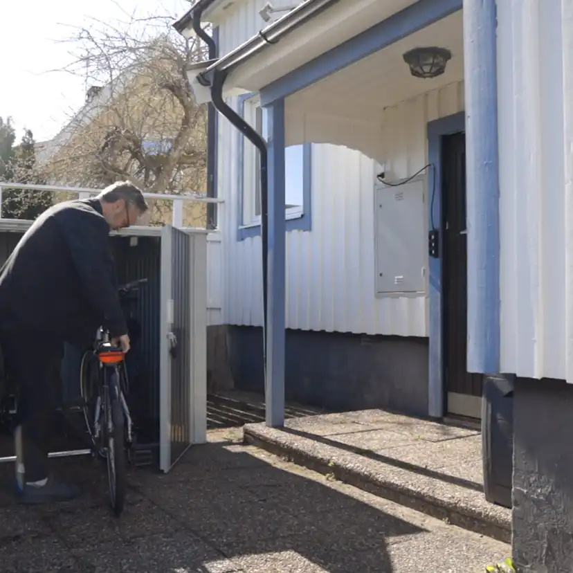 Sykkelskur Metalcraft 4,2m² Låsbart for Utendørsbruk