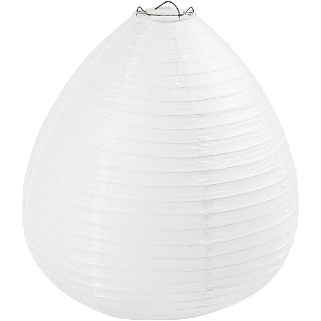 Papirlampe Creativ Company Hvit Dråpe 27x25 cm 1 stk