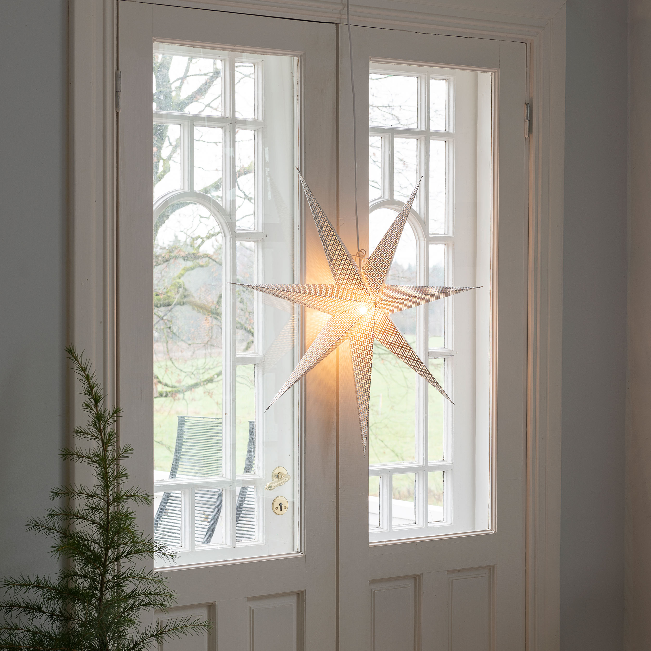 Adventsstjerne Gnosjö Konstsmide 7-spiss 60 cm