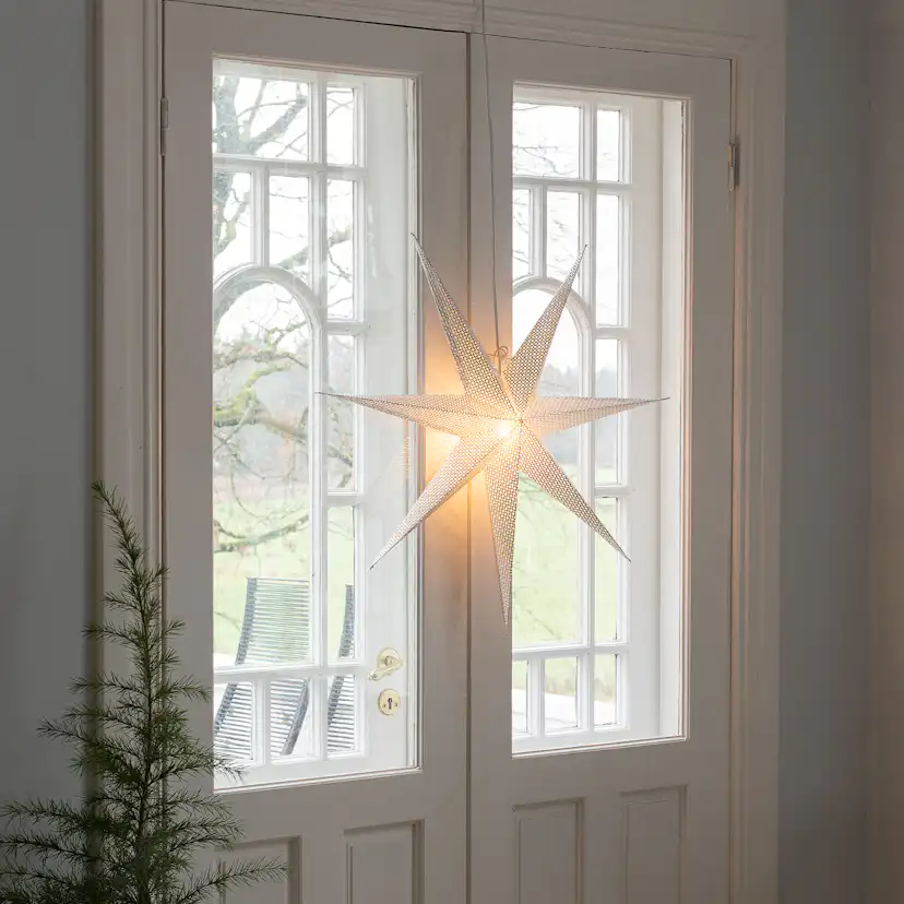 Adventsstjerne Gnosjö Konstsmide 7-spiss 60 cm