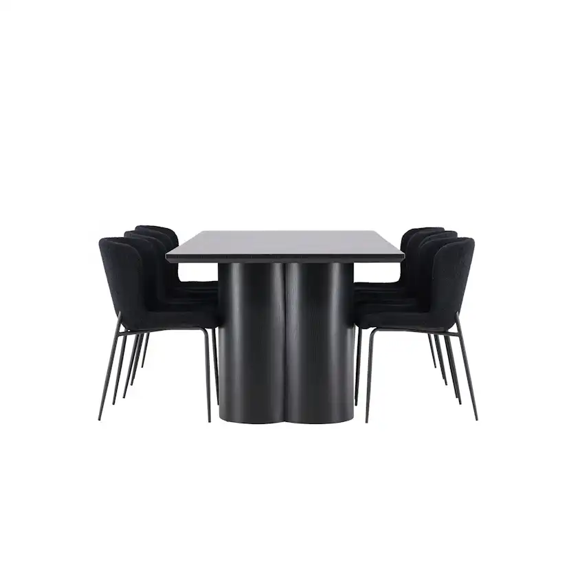 Spisegruppe Venture Home Olivia 210 med 6 stk Modesto Stoler