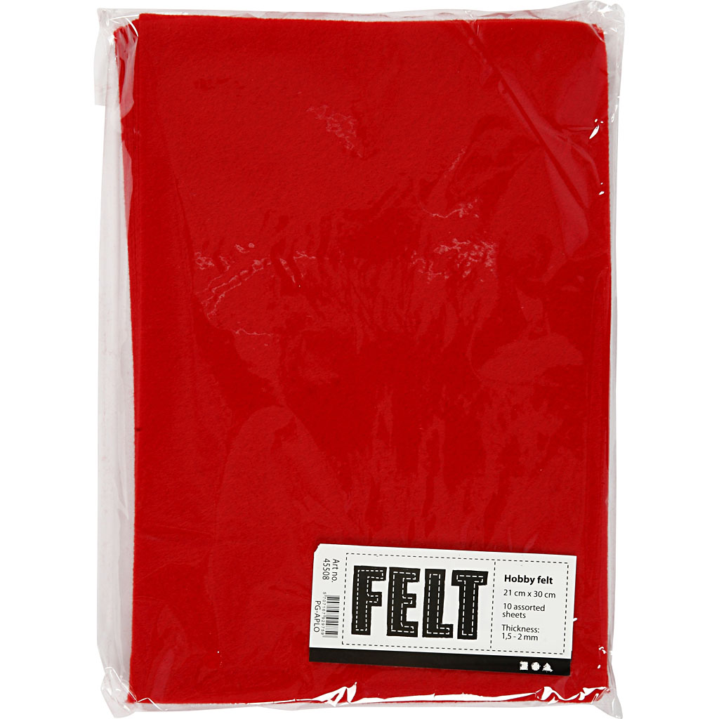 Hobbyfilt Creativ Company A4 210x297 mm 10 Ark/1 Pk