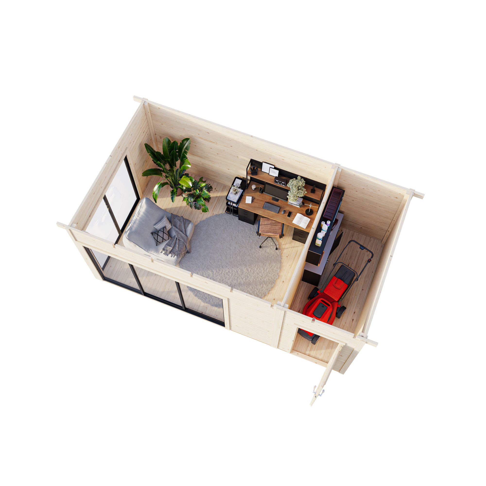 Hagestue Palmako Andrea 15,9 m² Slide Plus (inv. 15,2 m²)