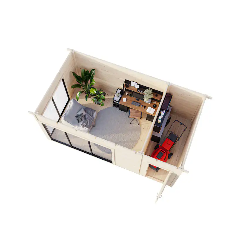 Hagestue Palmako Andrea 15,9 m² Slide Plus (inv. 15,2 m²)