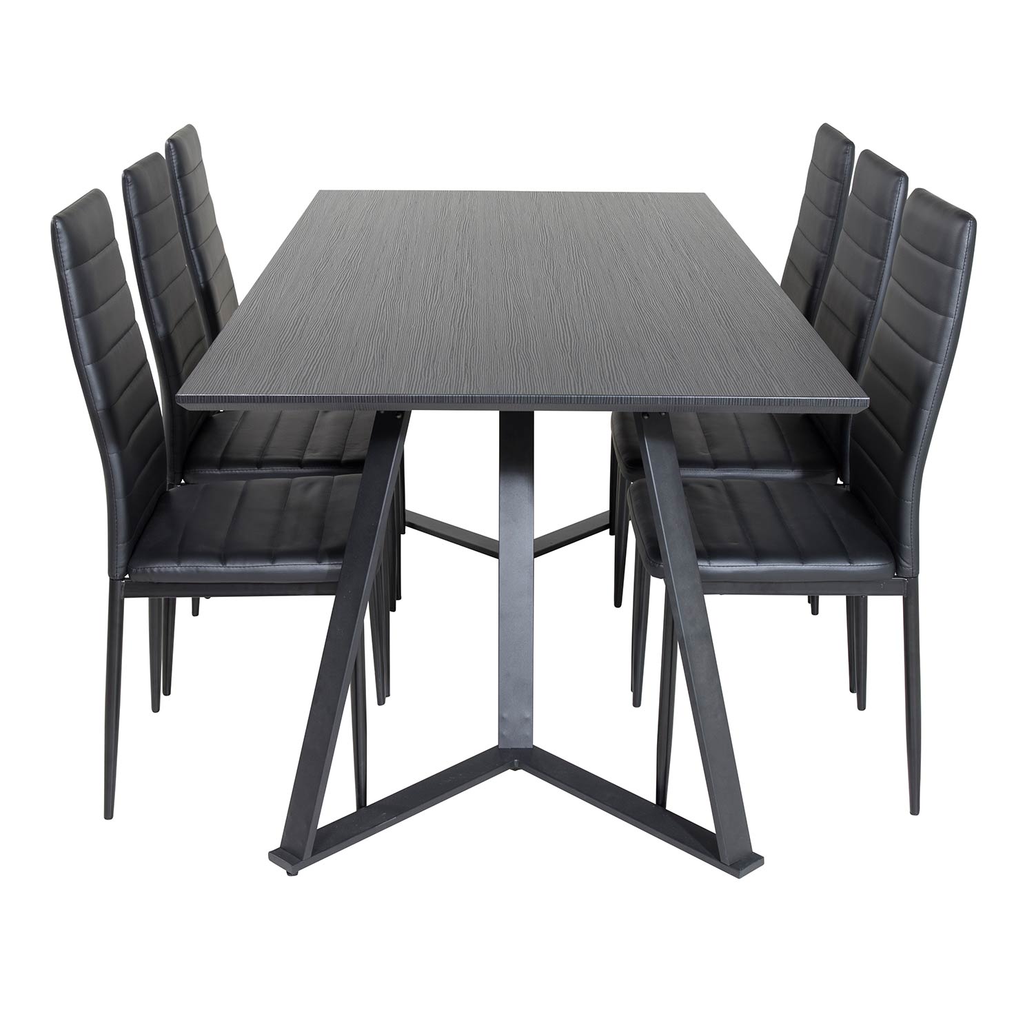 Spisegruppe Venture Home Madde med 6 Sly Stoler