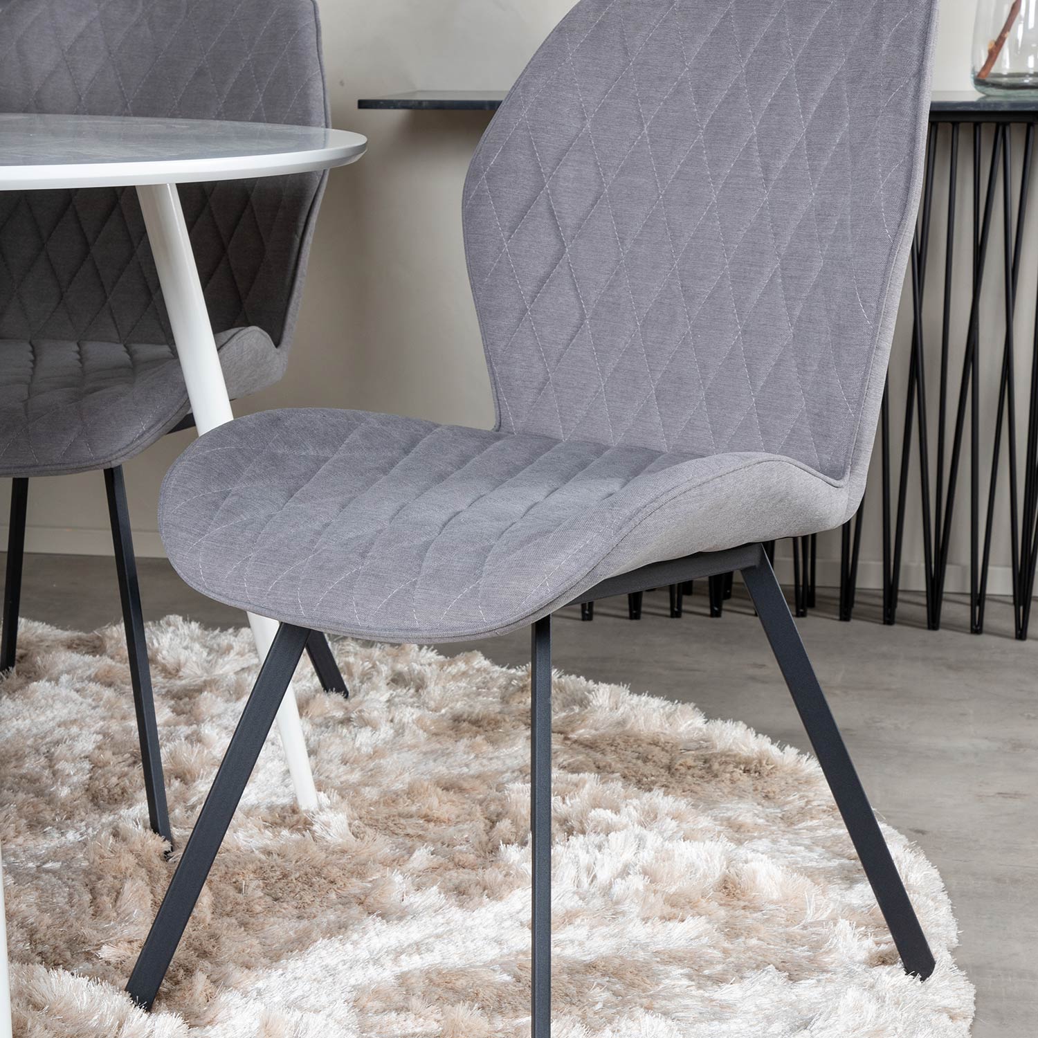 Spisegruppe Venture Home Plake med 4 Geneva Stoler Rundt