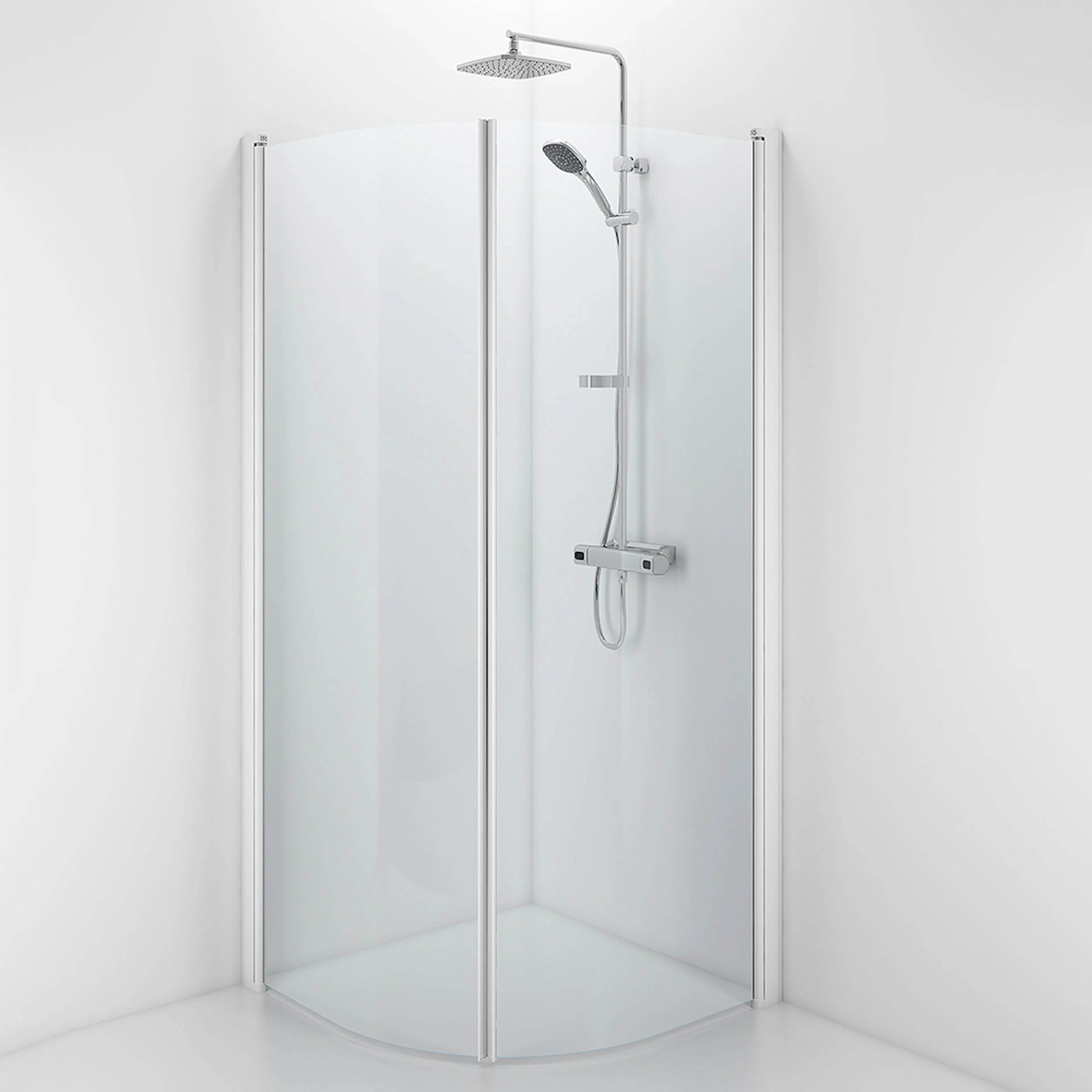 Duschdörr Contura Shower Space SBVK Bockad med Handtagsprofil Höjd: 200 BxH:900x2000