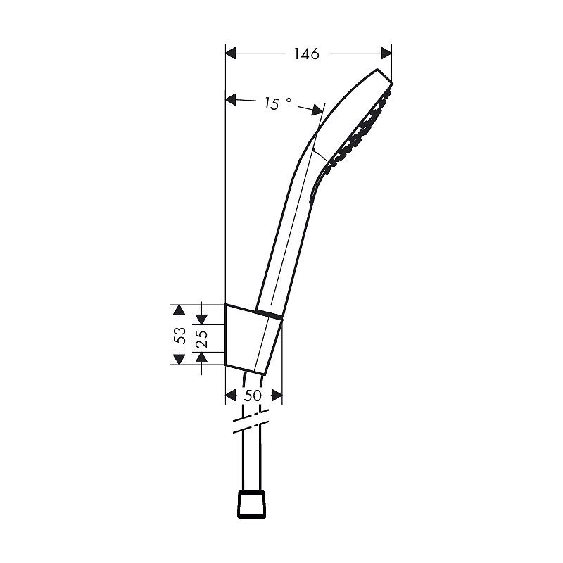 Hånddusj Hansgrohe Croma Select E Porter 1jet