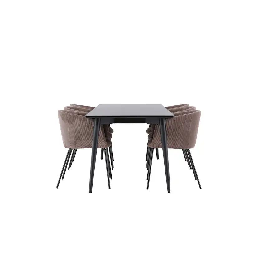 Spisegruppe Venture Home Ellis 230 med 6 stk Berit Stoler