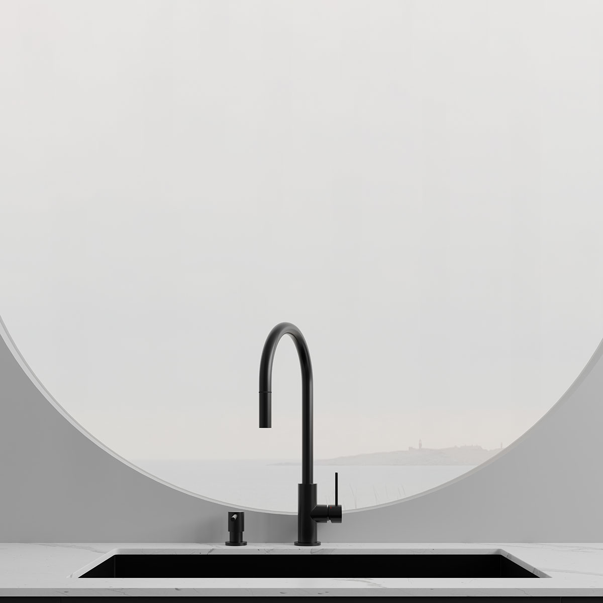 Köksblandare Scandtap Steel Accent Shadow D med Diskmaskinsa Shadow Med Oppvaskmaskinavstengning