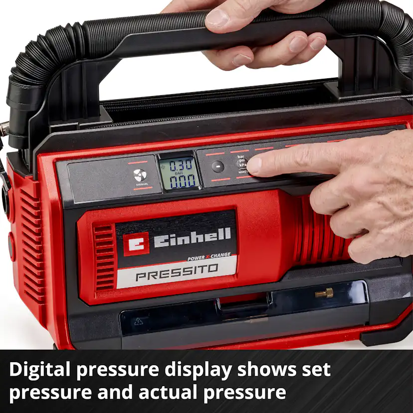 Kompressor Einhell PRESSITO 18/25 Trådløs uten Batteri