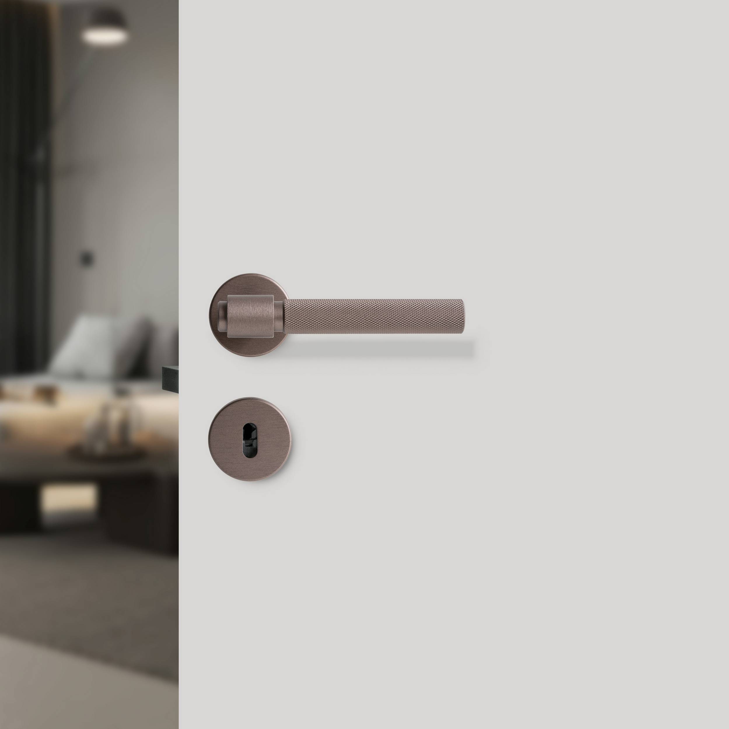 Dørhåndtak Beslag Design Helix Mørk Bronse