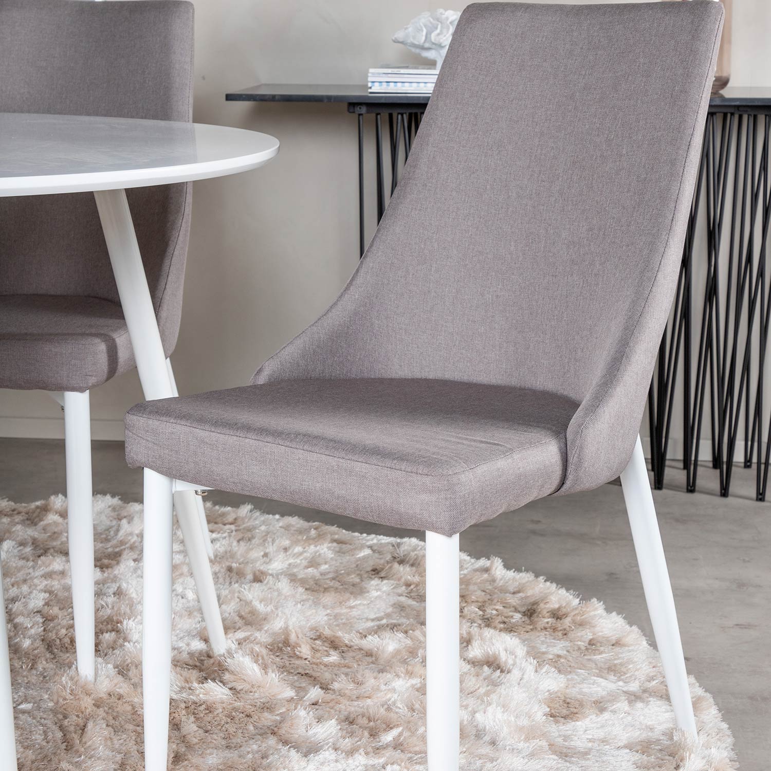Spisegruppe Venture Home Plake1 med 4 Laura Stoler Polyester Rundt