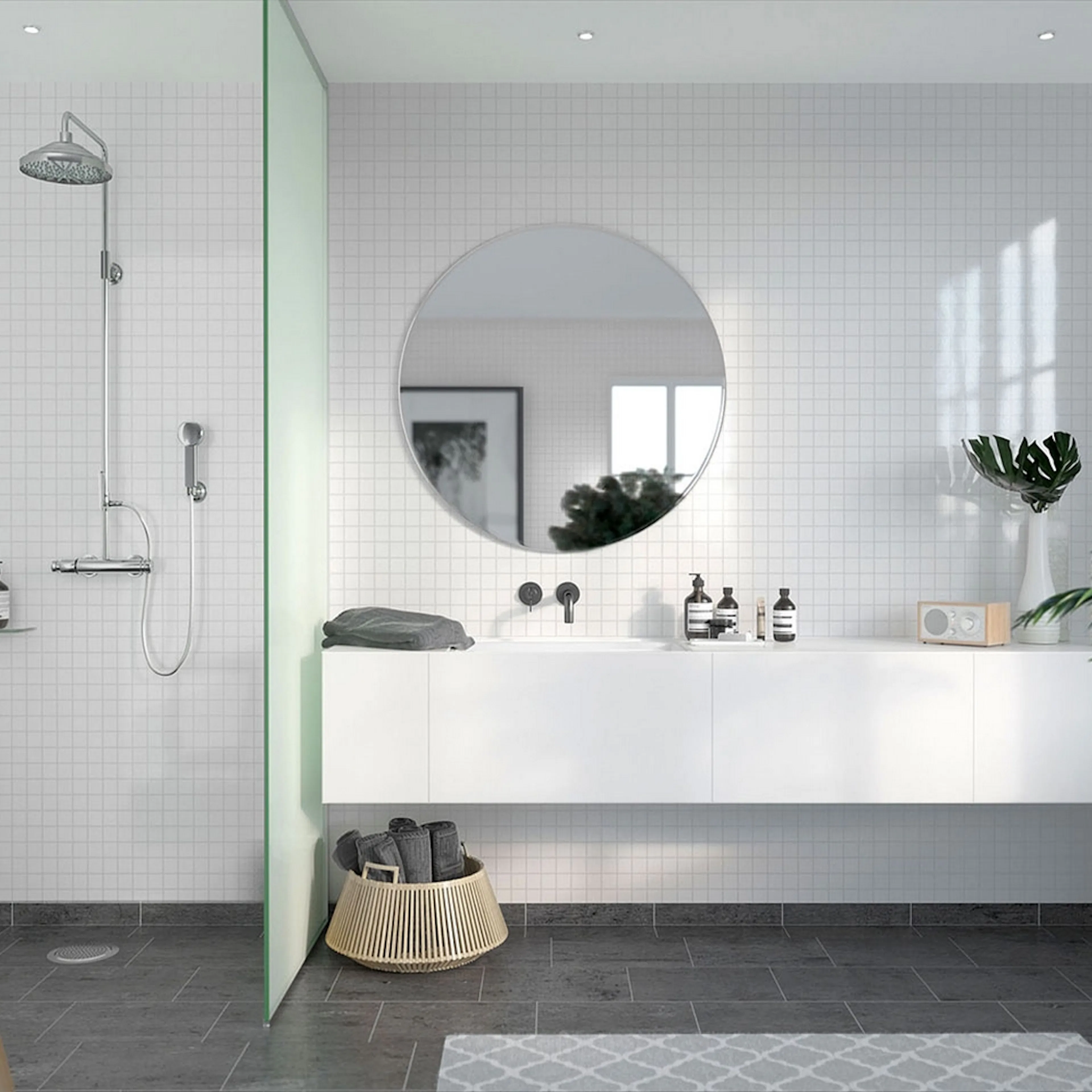 Baderomspanel Fibo 5091 M0303 Athen White