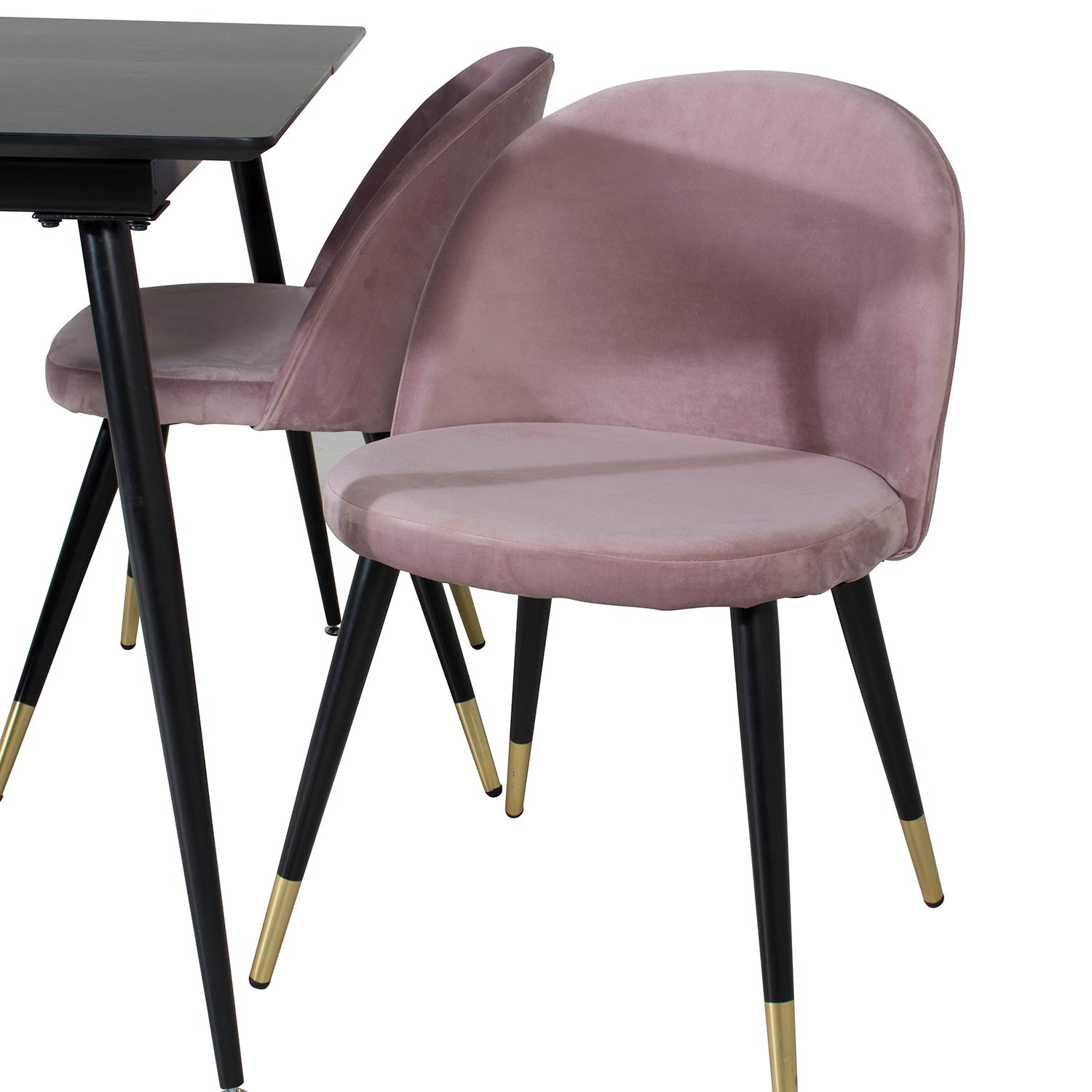 Spisegruppe Venture Home Silvia med Innleggsplate og 4 Valentina Stoler