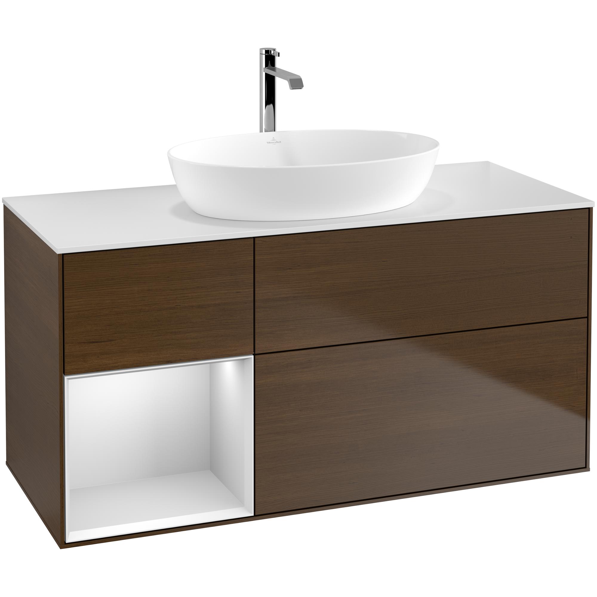 Tvättställsskåp Villeroy & Boch Finion med 3 Lådor Hylla och Bänkskiva för Fristående Tvättställ från Artis & Collaro