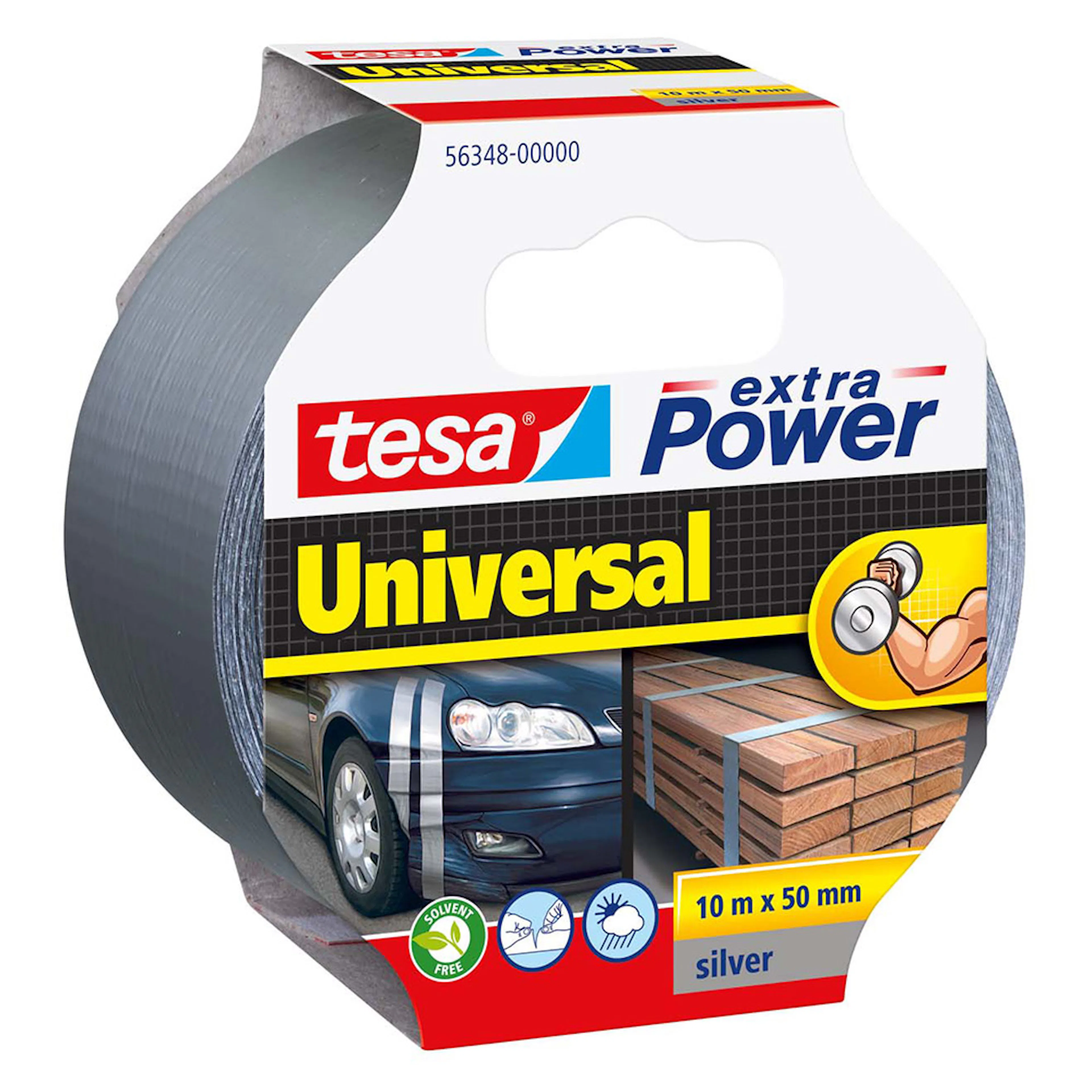 Vevd Tape Tesa 50 mm 10 m Sølv 56348