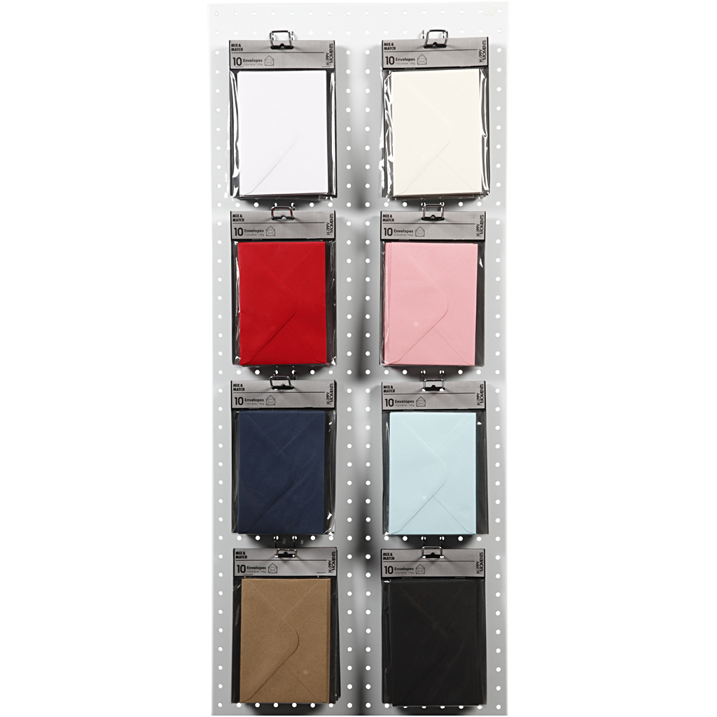 Konvolutt Creativ Company Str 11,5x16 cm Ass Farger 8x10 Pk/1 Pk
