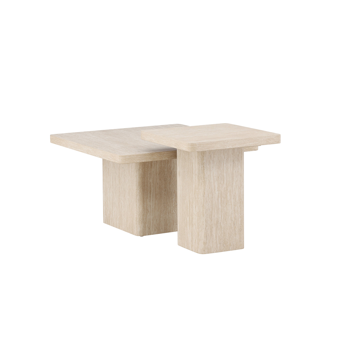 Sofabord Venture Home Qvart Set 80x80x46 cm & 50x50x56 cm