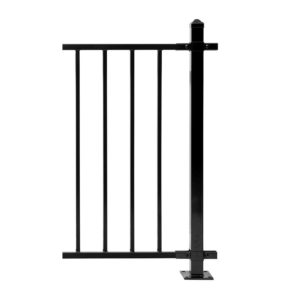Gjerdestolpe Skotte Garden Klassisk Sort 105 cm Med
