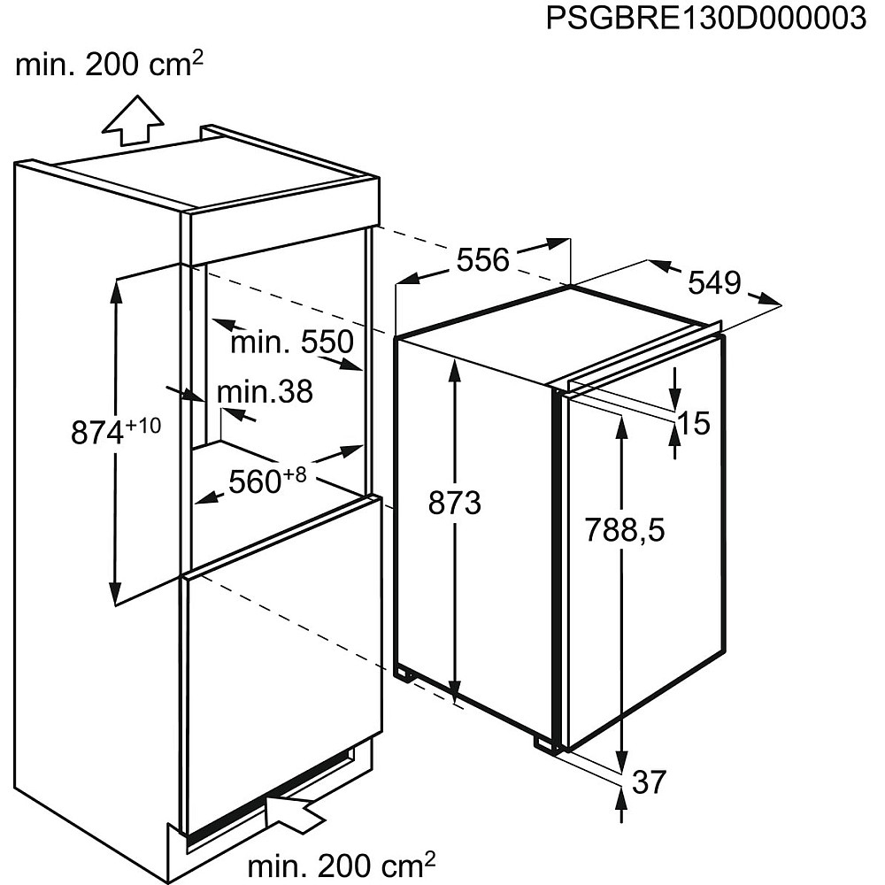 Kjøleskap AEG OSK5O88EF OptiSpace Door-on-Door