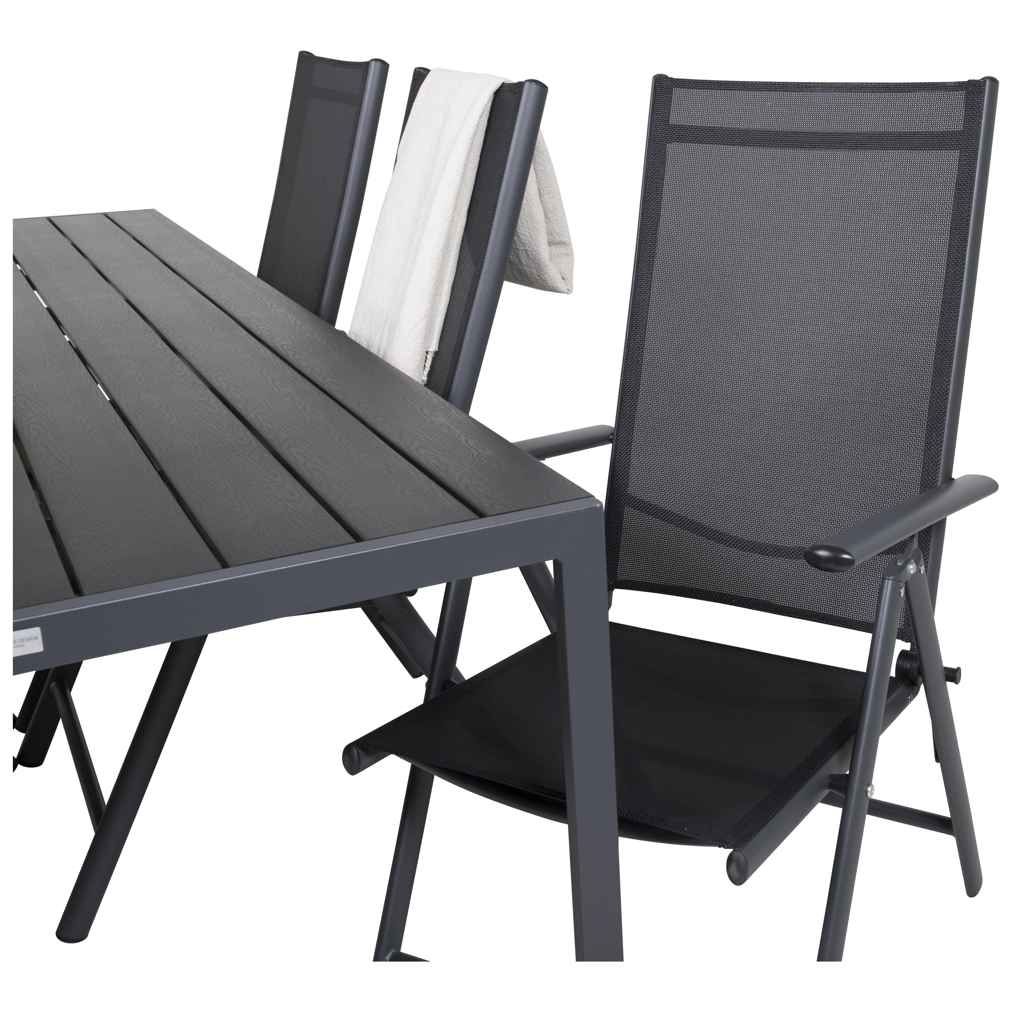 Spisegruppe Venture Home Bront 205 med 6 Bront Spisestoler