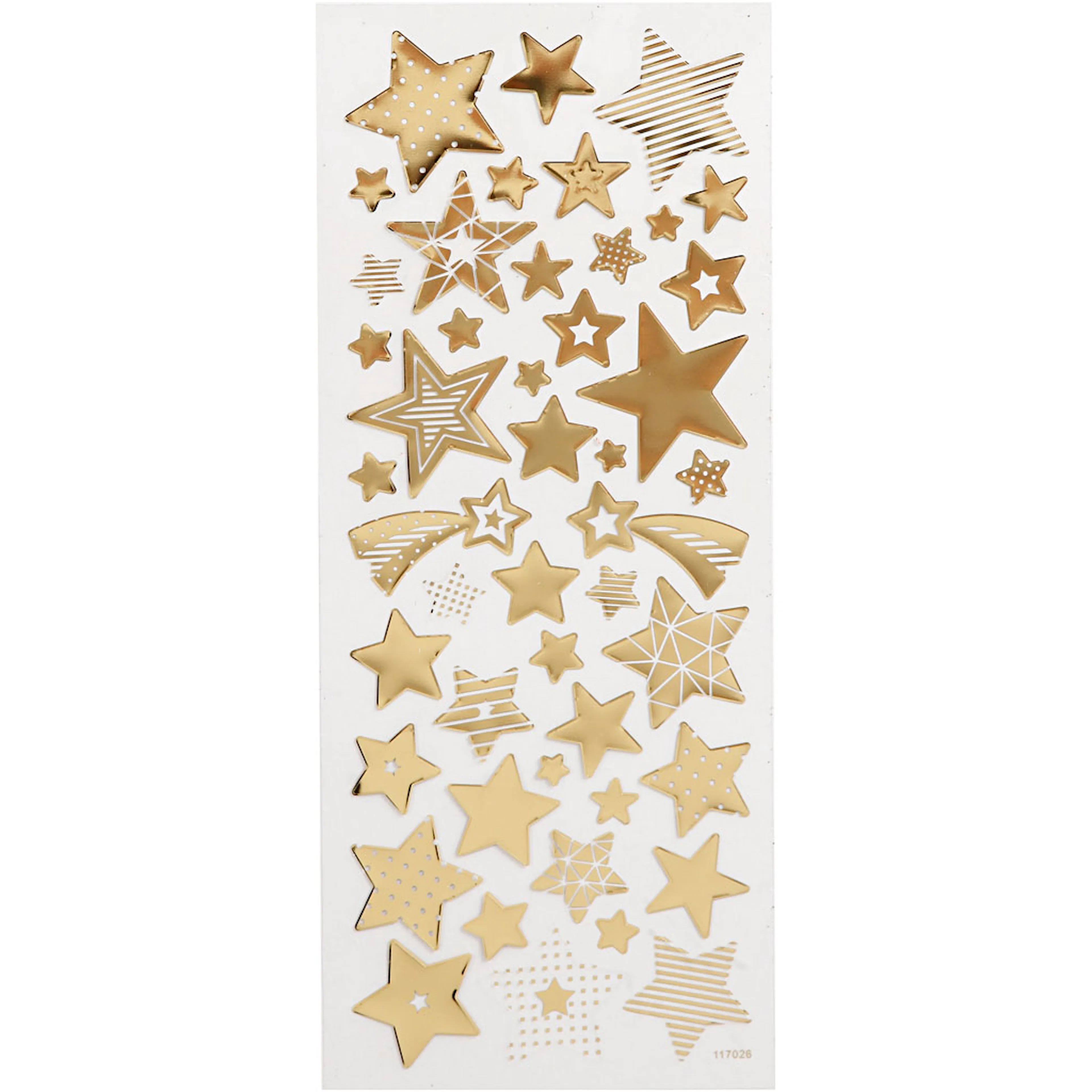 Stickers Creativ Company Stjerner 10x24 cm 1 Ark