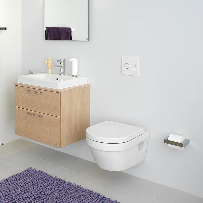 Gustavsberg Hygienic Flush 5G84 Vit Mjukstängande Hårdsits
