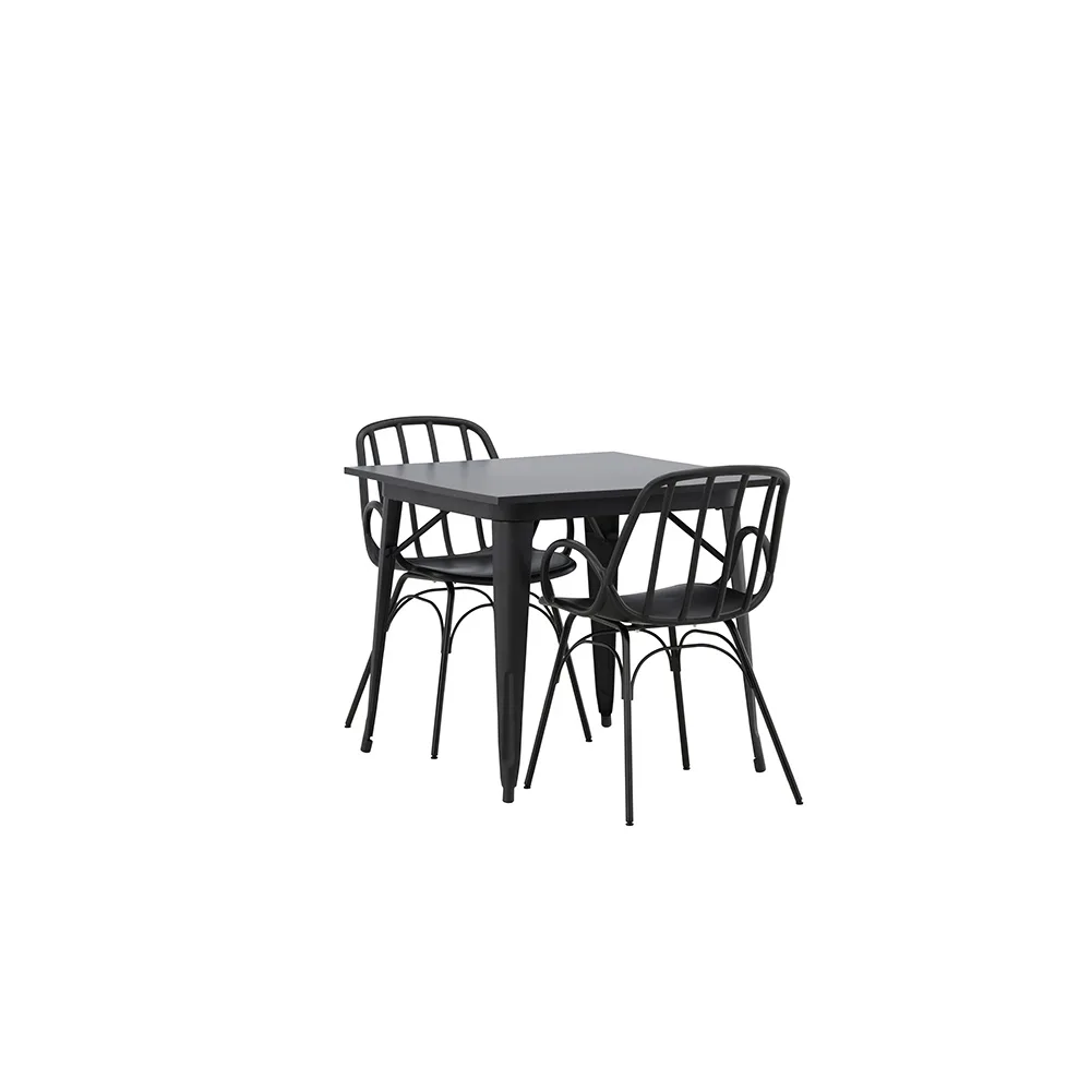 Spisegruppe Venture Home Tempe 80 cm med 2 Dyrön Stoler