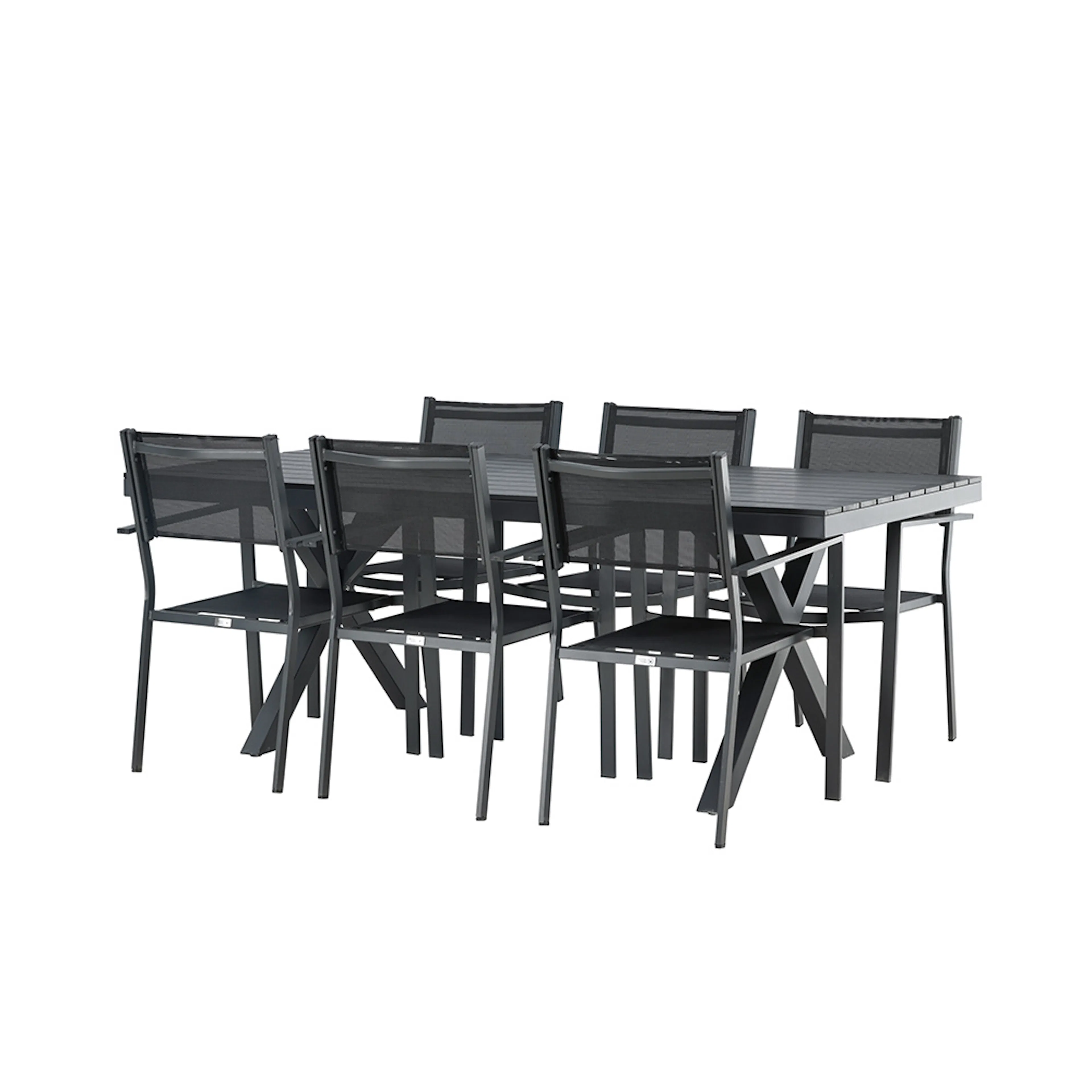 Spisegruppe Venture Home Garcia Bord med 6 Copacabana Stoler