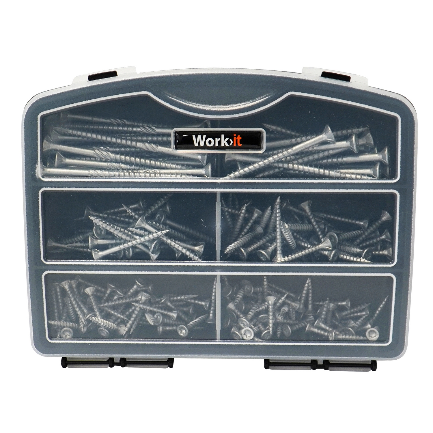 Utendørsskruer i Sortimentkasse Work it med 220 Deler