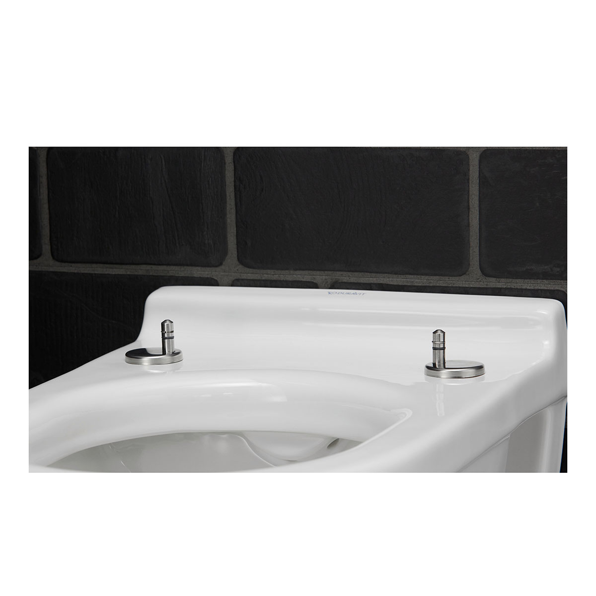 Vägghängd Toalettstol Duravit Starck 3 Compact 222709 med Mjukstängande Hårdsits