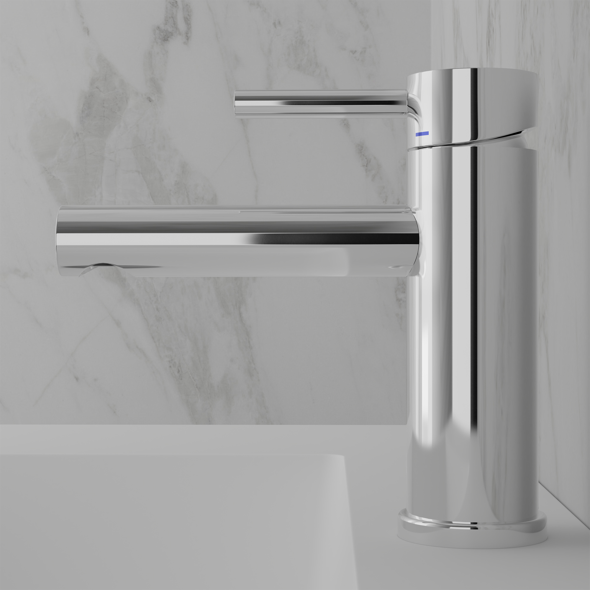 Tv&auml;ttst&auml;llsblandare Scandtap Steel Clear