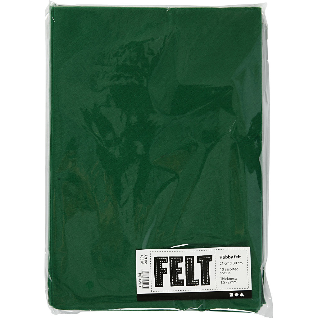 Hobbyfilt Creativ Company A4 210x297 mm 10 Ark/1 Pk