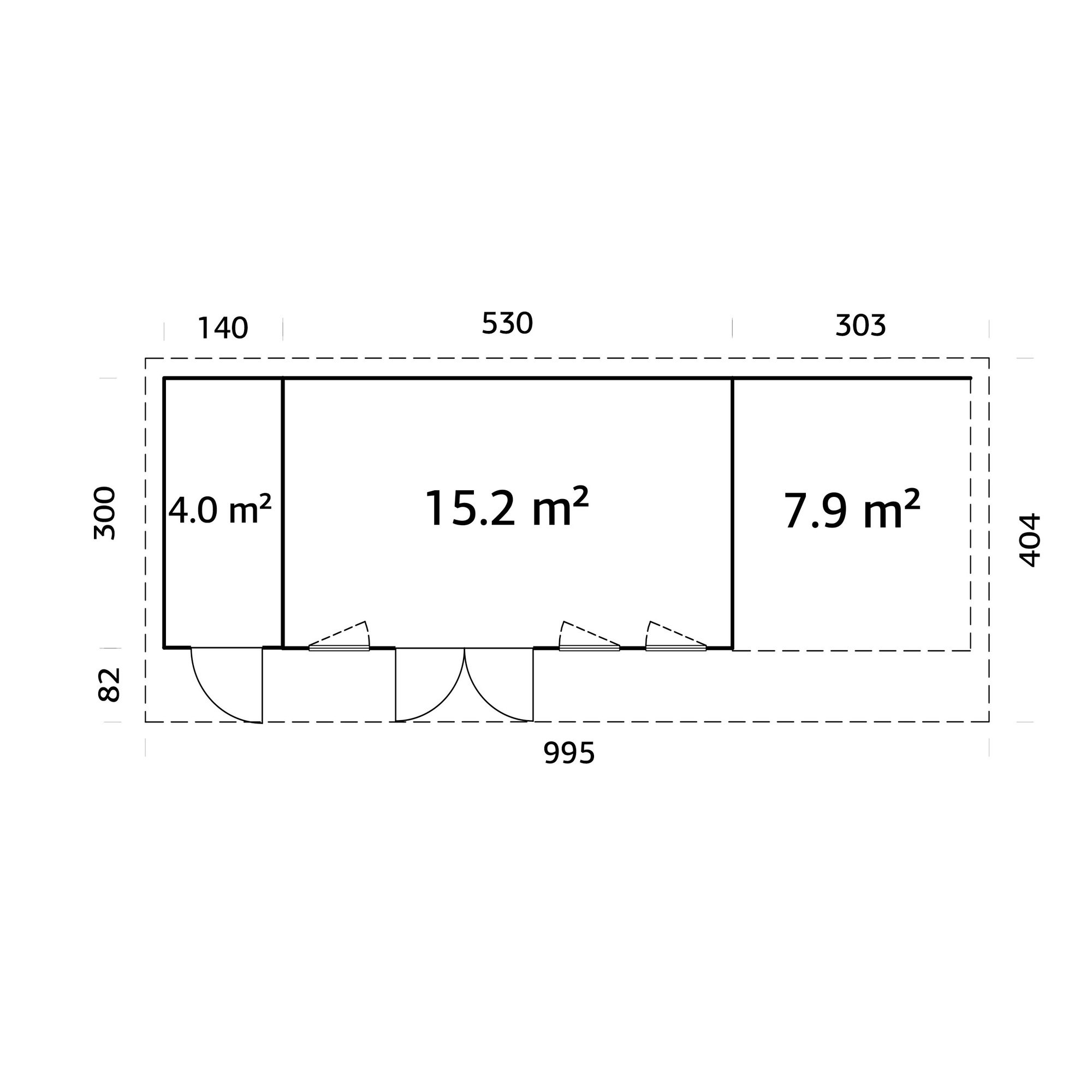Hagestue Palmako Aurelia 28,4 m² (inv. 27,1 m²)