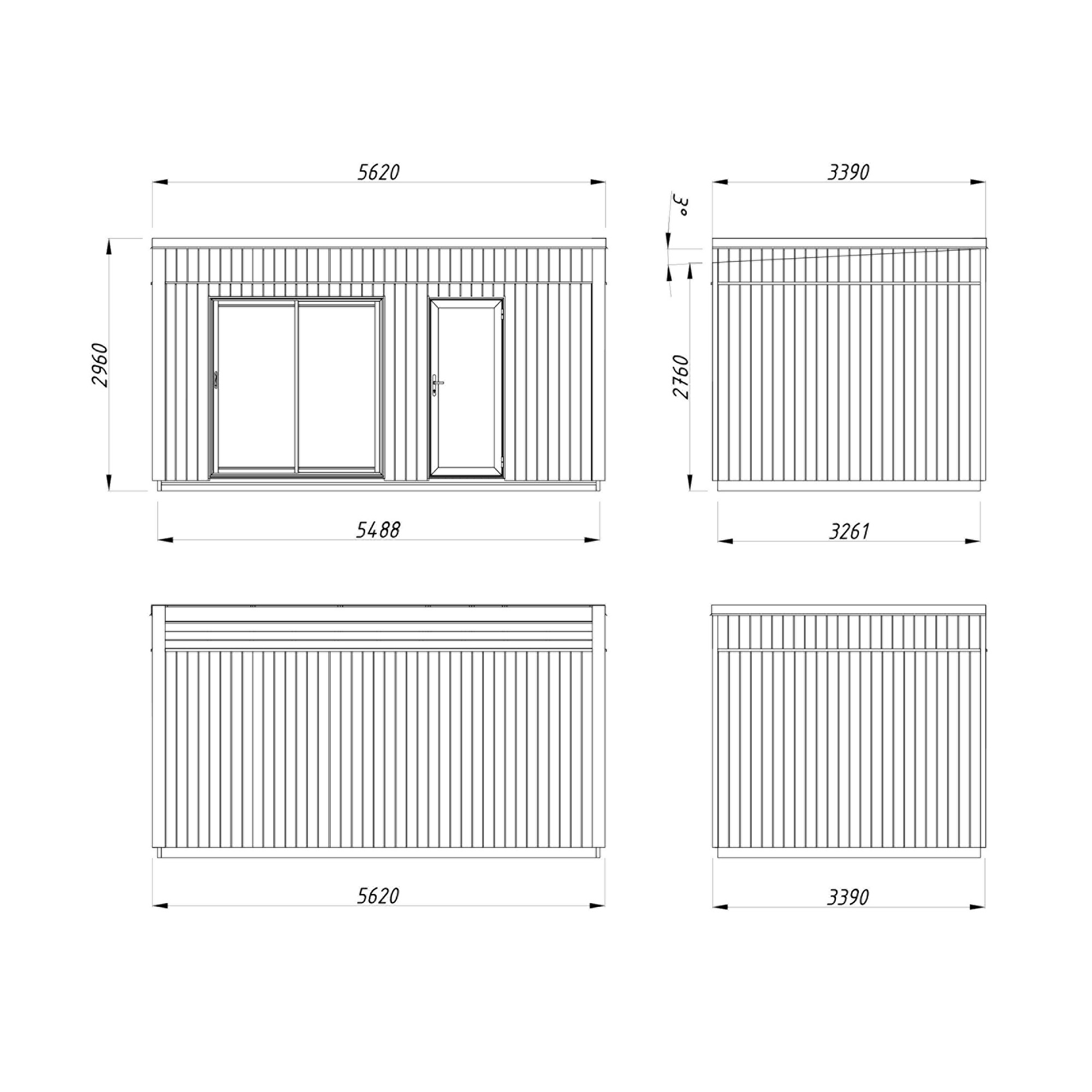 Gjestehytte Palmako Johanna 19 m² (inv. 13,6 m² )
