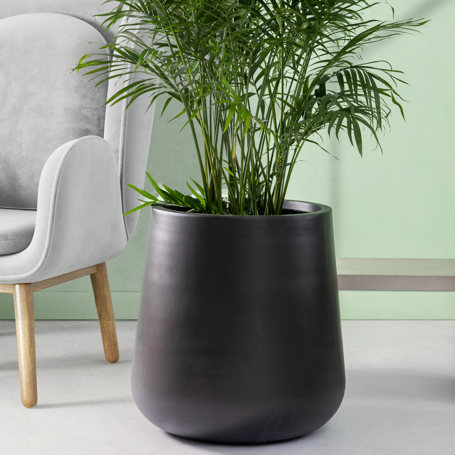 Kruka Lyfco Rund & Svart 1-pack 62 cm i diameter x 63 cm høy